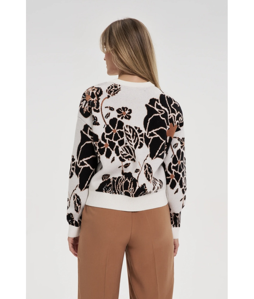 ΠΛΕΚΤΟ ΦΛΟΡΑΛ ΠΟΥΛΟΒΕΡ ΣΕ ΛΕΥΚΗ ΒΑΣΗ 